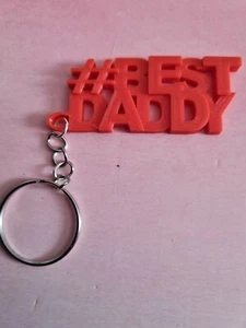 3d printed fathers day keyring # best daddy - Picture 1 of 2