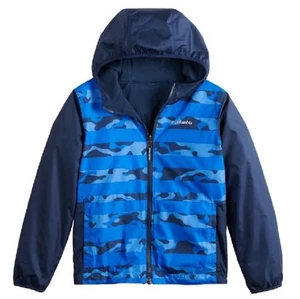 Columbia Pixel Grabber Blue Camo/Navy Wendejacke Größe Youth XXS - Bild 1 von 3