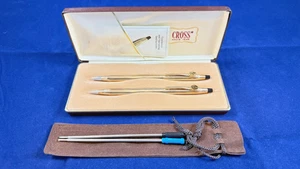 CROSS "MICKEY MOUSE" CLASSIC CENTURY 10k GOLD FILLED PEN & 0.9 PENCIL "USA MADE" - Picture 1 of 8