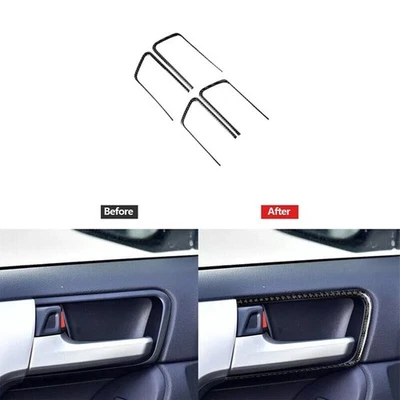 For Toyota Land Cruiser Prado 2010-2018 Cover Trim Carbon Fiber Door Handle - Imagem 1 de 4
