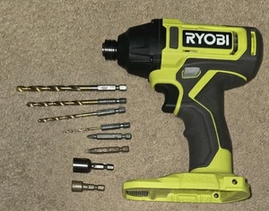 Ryobi 18V ONE+ Akku High Speed 1/4" Schlagschrauber PCL235 mit Bohrkronen NEUWERTIG - Bild 1 von 5