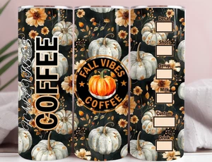20 Unzen Edelstahl Becher | Fall Vibes Kaffeebecher | Reisebecher - Bild 1 von 8