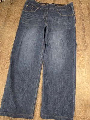 Pantalones de mezclilla rectos Nygard Luxe Jambe Droite 360° 4 vías elásticos plus 2X 20W-22W Foto 1 de 4