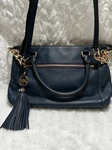 BORSA A TRACOLLA MICHAEL KORS BLU NAVY TRACOLLA RIMOVIBILE - Foto 1 di 12