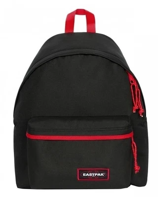 EastPak Tasche Rucksack Schwarz Rot Polyester padded pakr Wasserdicht Unisex