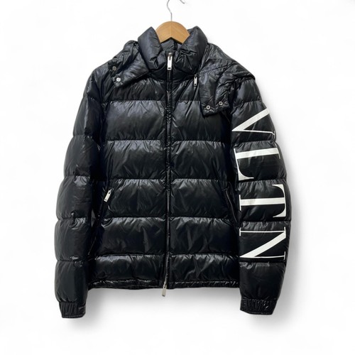 Piumino Valentino Vltn logo manica nero taglia 48 uomo