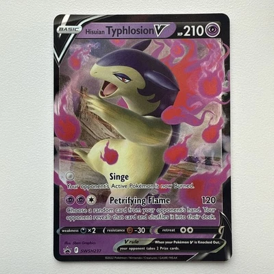 Hisuian Typhlosion V - SWSH237 - Pokemon Promo Sword & Shield Ultra Rare Card NM - Image 1 of 2