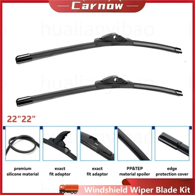 Juego de 2 pares de limpiaparabrisas de 22" y 22" para Mercedes-Benz C280 2006-2007 Foto 1 de 4