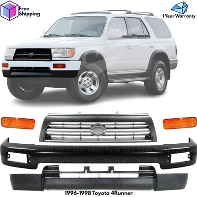 Front Bumper Paintable Steel & Grille Assembly Kit For 1996-1998 Toyota 4Runner Foto 1 de 4