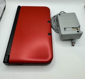 Nintendo 3DS XL Red/Black | English | Charger | Tested W/ Charger US Seller