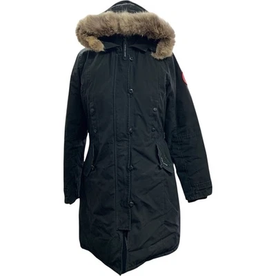 Canada Goose Black Parka Men's Fur Trim Insulated Hooded Jacket - M - Image 1 of 4
