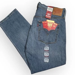 Levi's 501 CT Jeans Women's 32 X 28 Med Wash Blue Button Fly Jeans NEW Stretch - Picture 1 of 13