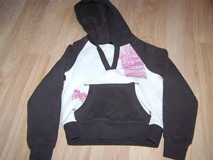 Little Girl's Size XS X Small 5 Old Navy Hoodie Pullover Aspen Ski Brown New - Picture 1 of 2