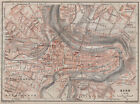 Bern Berne. Town City Stadtplan. Switzerland Suisse Schweiz. Baedeker 1905 Map