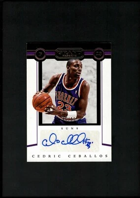 RAW 2016-17 Panini Grand Reserve Serial # 46/99 Suns Cedric Ceballos #30 Auto - Image 1 of 2