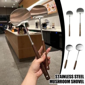 Espátula de setas domésticas cuchara para saltear chef especial cuchara para saltear empujar K4G6 - Imagen 1 de 16