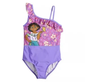 Disney Encanto Swimming Suit Girls Size 4 One-Piece Mirabel Swim Suit NWT - Picture 1 of 2