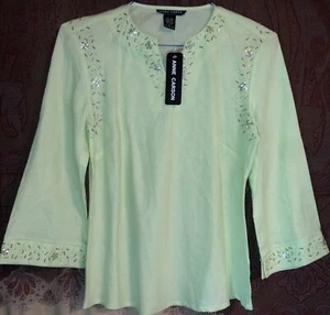 NWT 100% Linen Anne Carson Tunic Sz S *BUNDLE & SAVE* $1 SHIPS MORE - Picture 1 of 5