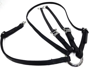 Lauf Martingale schwarz Hermann Eiche Geschirr Leder Western Pferd Jeremiah Watt - Bild 1 von 3