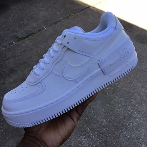Size 8.5 - Nike Air Force 1 Low Shadow Triple White W Box Without Lid - Picture 1 of 6