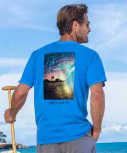Crazy Shirts Clark Little Rainbow Shave Ice Short Sleeve T-Shirt Blue S NWT - Picture 1 of 2