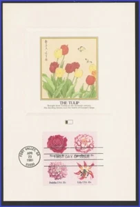 USA5 #1876-79 U/A FLEETWOOD PROOFCARD FDC BL4  Flowers - Picture 1 of 1