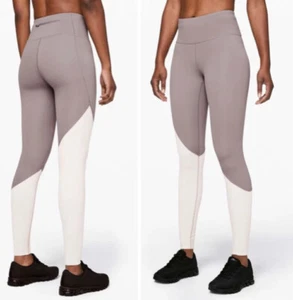 LULULEMON Speed Wunder Tight Asym Half Moon / Light Chrome Size 2 - Picture 1 of 5