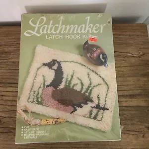 NIB Vintage Latchmaker Latch hook kit Wild Goose 1988 Cottage Core Granny Core