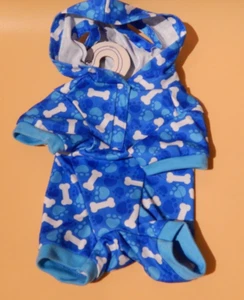 Build A Bear blau mit Kapuze und Knochenmuster-Outfit - Bild 1 von 3