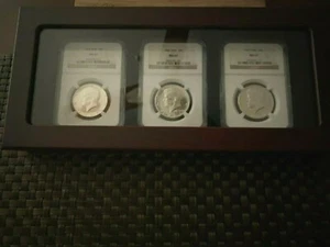 "1965, 1966 & 1967 SPECIAL MINT SET KENNEDY HALF DOLLARS NGC MS67" - Picture 1 of 10