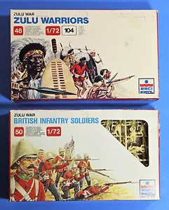2x ESCI 1/72 212 213 Zulu War Warriors British Infantry Soldiers Kit Boxes - Picture 1 of 6