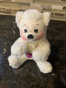 Vintage Annalee Birthstone Birthday Bear W/ Swarovski Austrian Crystal No Tag - Picture 1 of 5