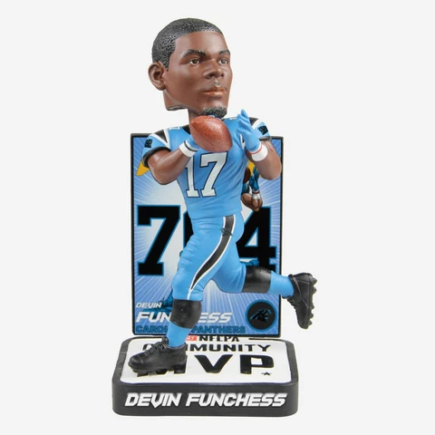 Devin Funchess Carolina Panthers Community MVP Award Bobblehead NFL Cover