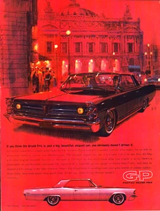 1963 Pontiac Grand Prix Fitzpatrick Kaufman Original Life Magazin Vintage Printanzeige - Bild 1 von 1