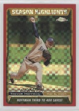 2005 Topps Chrome Update & Highlights Red X-Fractor /65 Trevor Hoffman HOF