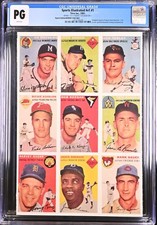 SPORTS ILLUSTRATED CGC PG Reprint of 1954 Baseball Cards w/ Jackie Robinson