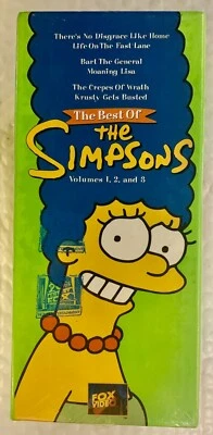 The Best of the Simpsons -Boxed Set 1 (VHS,1997, 3-Tape Set) Volumes 1,2,3- NEW  - Image 1 of 4