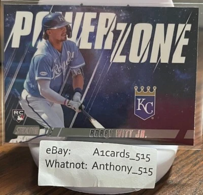 Bobby Witt Jr. - 2022 Stadium Club Rookie Power Zone #PZ-19 - Kansas City Royals - Image 1 of 3