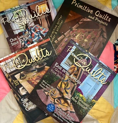 Primative Quilts and Projects Magazine Complete w/Pattern Lot of 4 Various Dates - Image 1 of 4