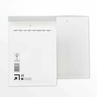 300 X Bolsas de Burbujas Sobre Talla C/3 C3 din A5 Blanco - Imagen 1 de 3