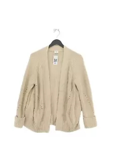Abercrombie & Fitch Women's Cardigan M Cream Cotton with Nylon, Viscose Cardigan - Picture 1 of 6