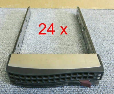 24 x SuperMicro SC93301 3.5" inch Hot-swap SAS / SATA Hard Disk Drive Caddy Tray - Image 1 of 3