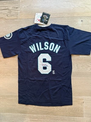 Dan Wilson autographed Seattle Mariners Majestic  jersey - Image 1 of 3