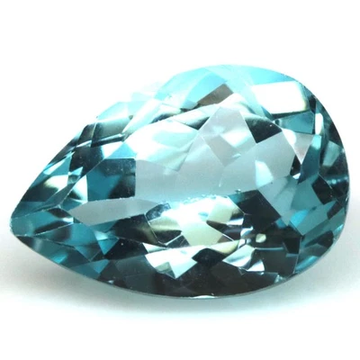 7,54 CT. Topacio Brasil Azul Cielo Pera 10 x 14 mm. Foto 1 de 4
