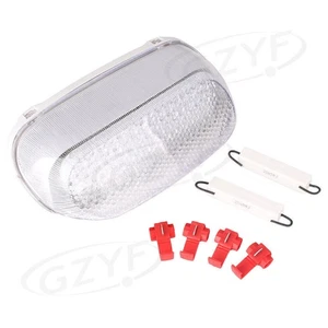 For Kawasaki ZZR250/600 ZX600E ZX-11 Clear LED Tail Light Brake Turn Signal Lamp - Picture 1 of 6