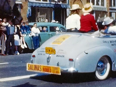 Película de 8 mm 1948 Salinas Rodeo Parade película casera años 40 California Main Street Cars Foto 1 de 4