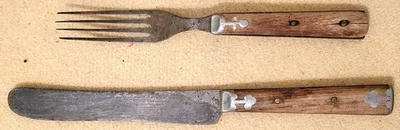 Нож и вилка гражданской войны индейских войн не соответствует оригиналу  - Изображение 1 из 2