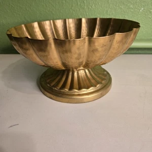 Metall Vase Tischdekoration Geschenk Kompott Schale Vase Übertopf Topf Blume 4"x7" - Bild 1 von 4