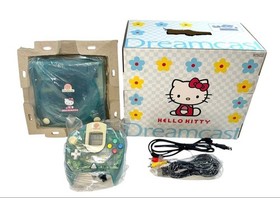 SEGA Dreamcast HELLO KITTY Blue Console [Excellent] retro game Sanrio kawaii 22b