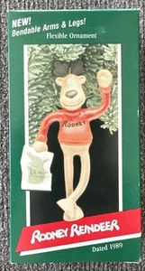 HALLMARK KEEPSAKE CHRISTMAS ORNAMENT, "RODNEY REINDEER" New - Picture 1 of 3